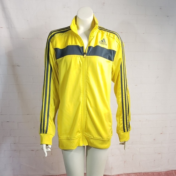 adidas jacket blue yellow